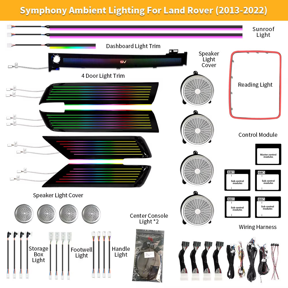 Ambient Lighting for Land Rover Range Rover Sport 2013-2022