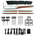 Wood Carbon Fiber Trim Ambient Lighting Upgrade Kit for Highlander 2015 - 2021