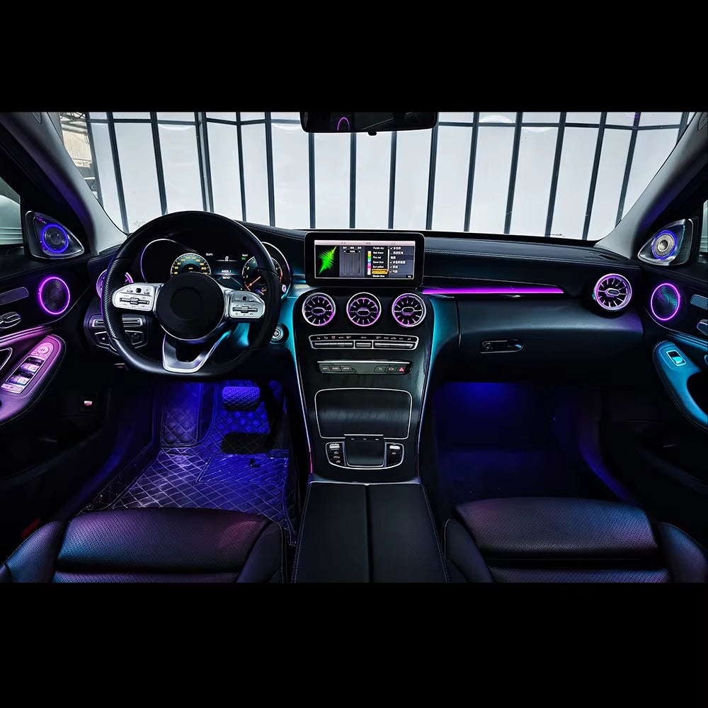 Ambient Lighting Passenger Trim Copilot for Mercedes Benz W205 C-Class X253 GLC Accessories