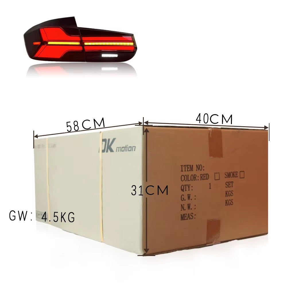 Rear Lamp for BMW 3 Series F30 F35 F80 to G05 Style LED Tail Lights Assembly 2013-2020 Modified 320I Rear 12V DRL