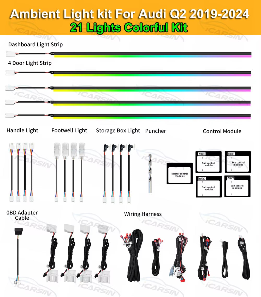 Lighting Upgrade Kit for Audi Q2 2019-2024