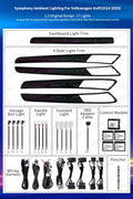Ambient Lighting Kit for VW Golf 7 Mk7 Interior LED Light Trim Panel Accessories