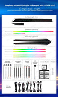 Volkswagen VW Jetta 2018-2024 A7 Ambient Light