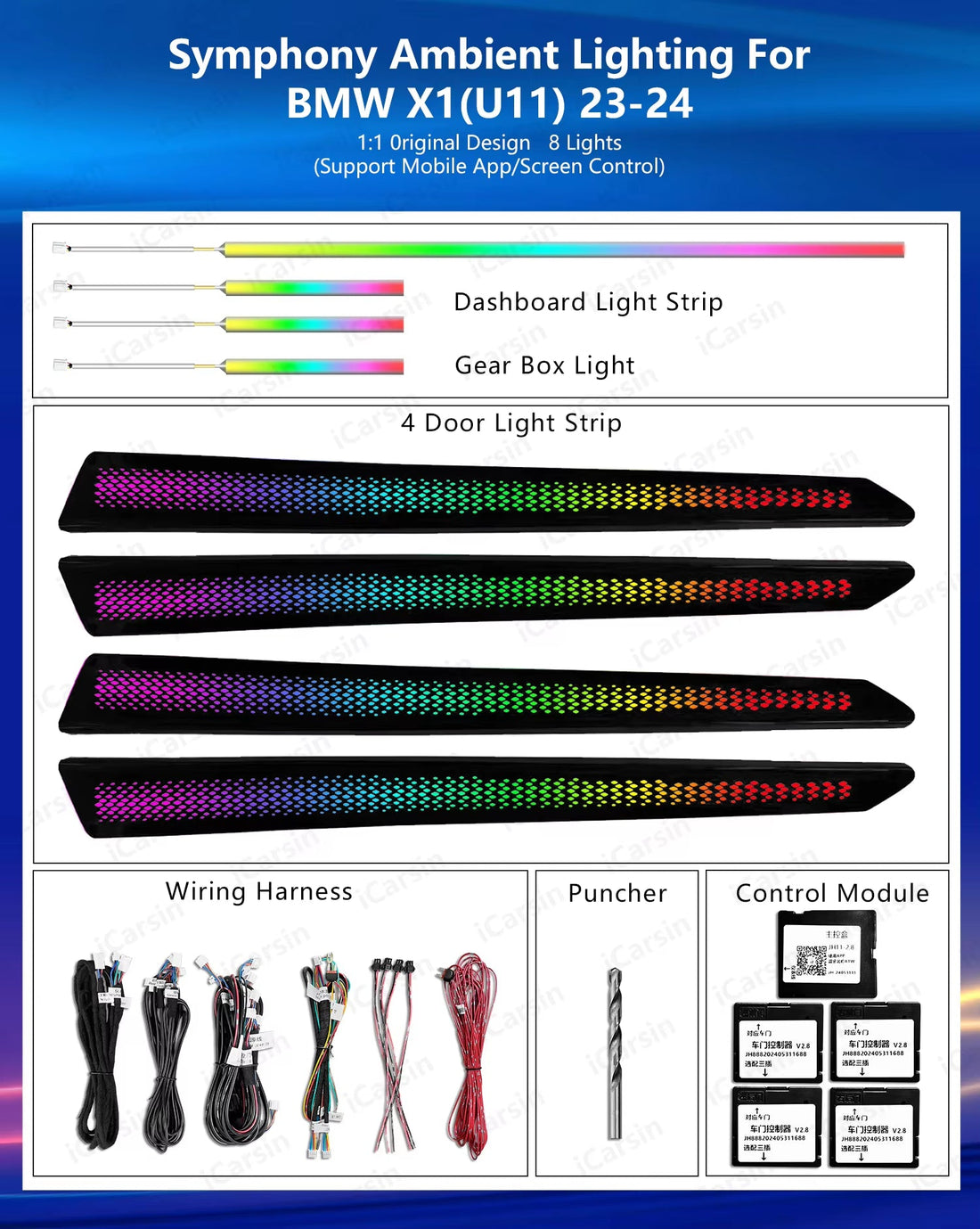 Lighting for BMW X1 U11 2023-2024