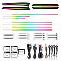 W212 64 Colors Rainbow Colorful Ambient Lighting for Mercedes-Benz E-Class 2010 - 2015