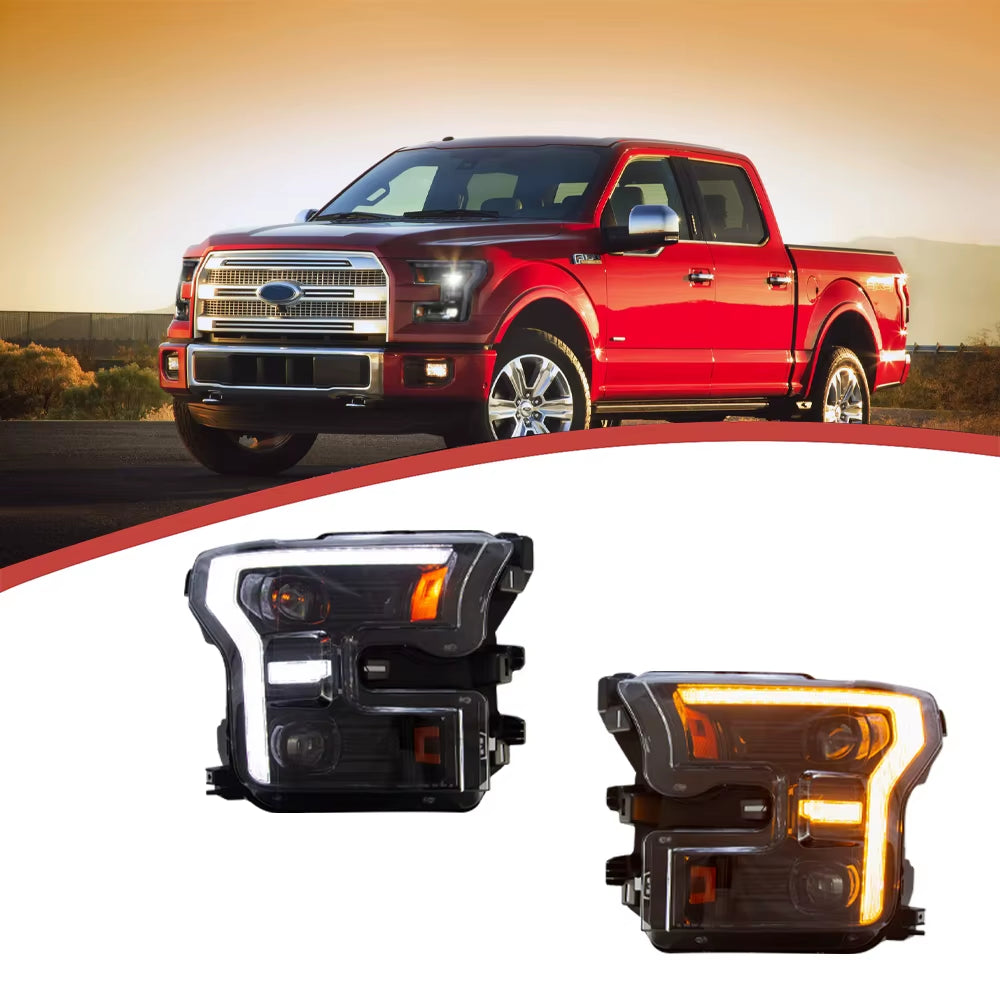 LED Front Lamp Headlamp Assembly for Ford Raptor F150 Headlights Head Lights 2015-2020