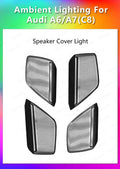Light Door Speaker Cover Decoration for Audi A6 A7 C8 2019+ Trim Accessories