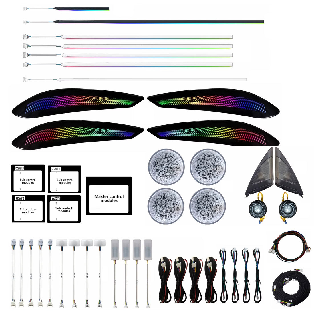 Ambient Lighting Kit for BMW 3 Series GT 2013-2019 LED Accessories 3GT Door Speaker Cover