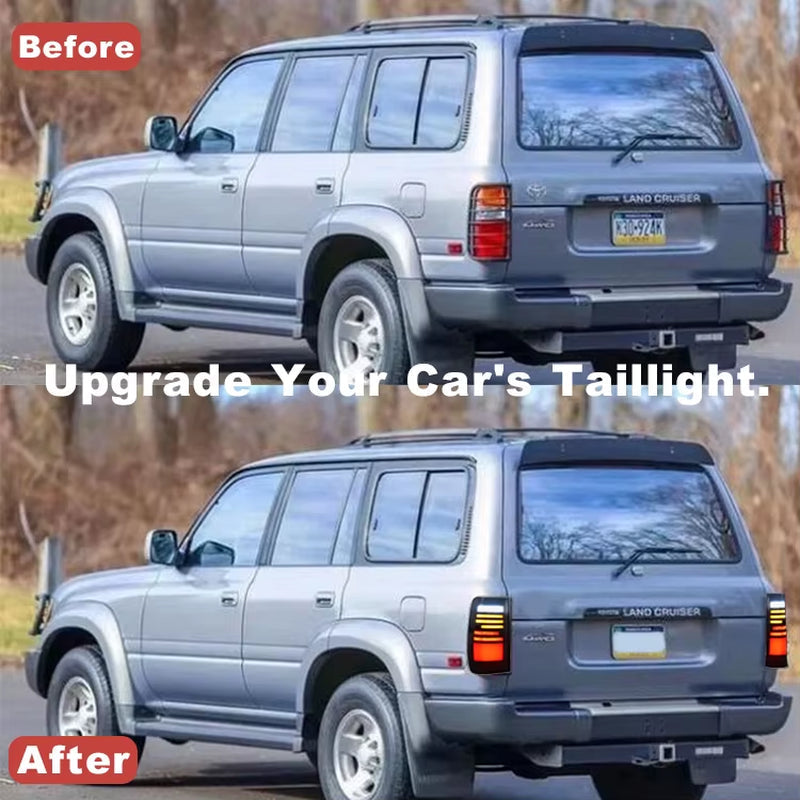 Toyota Land Cruiser 80 Series LC80 FJ80 FJ82 4X4 Offroad Led Tail Lamp Rear Lamps Taillights 1989 - 1997