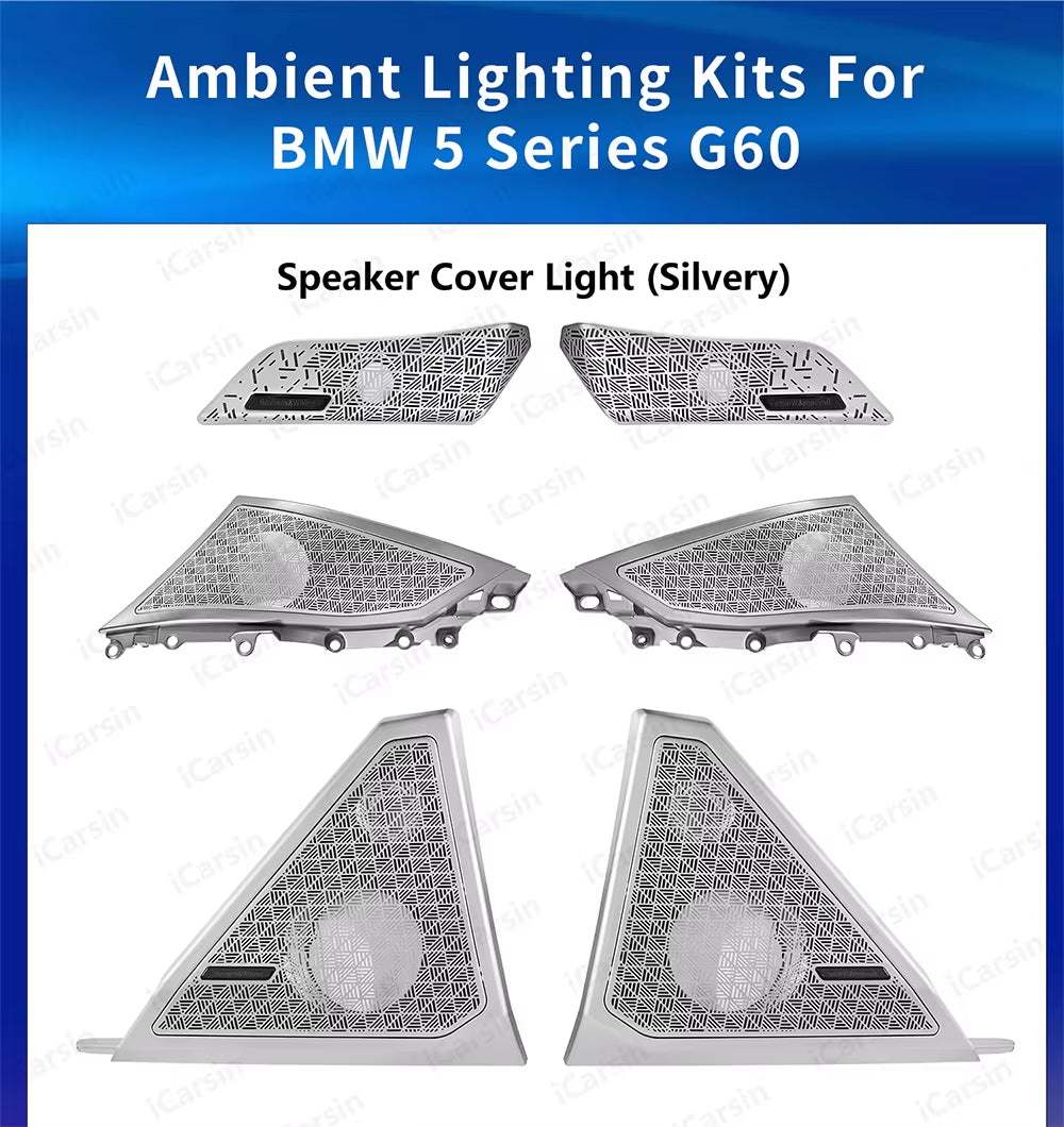Lighting for BMW 5 Series G60 G68 2024+ Door Speaker Cover Decoration