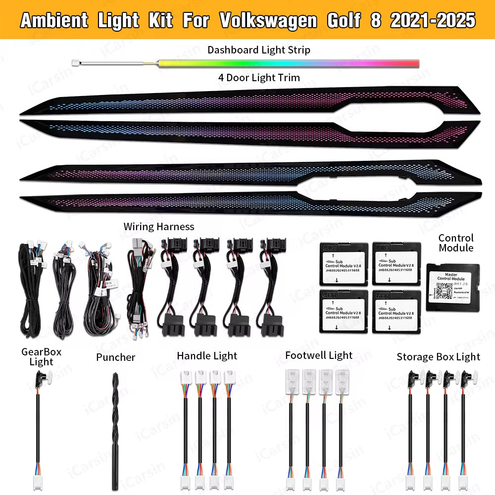 Ambient Light for VW Golf 8 Mk8 2021+