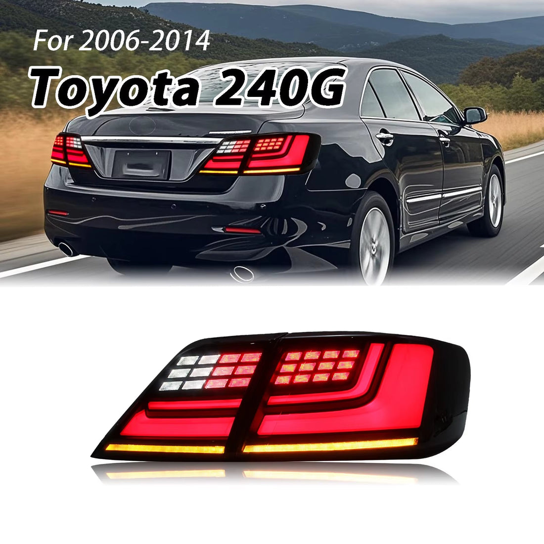 2006-2014 LED Tail Lights for Toyota Camry Aurion Auto Parts New Condition 12V ABS Back Lamp