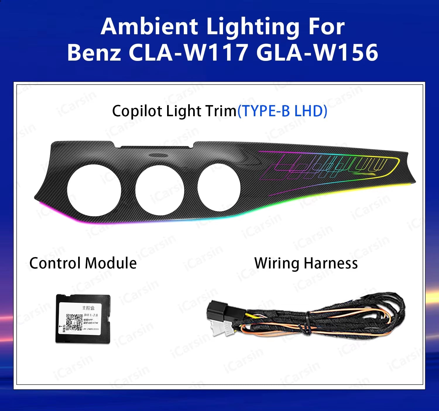Ambient Lighting for Mercedes Benz CLA W117 GLA W156 X156