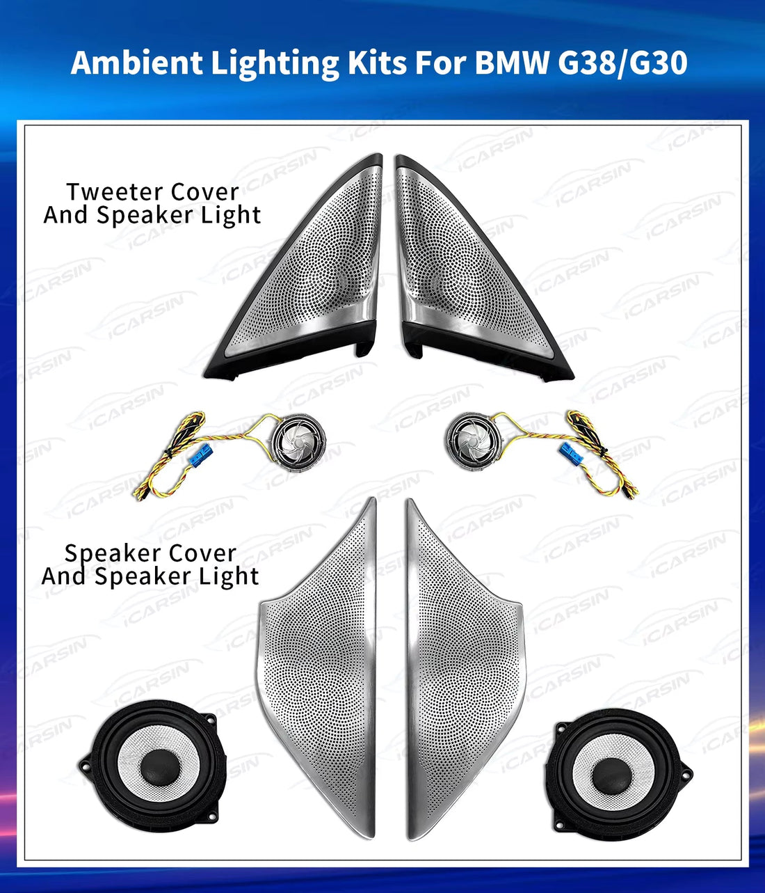 Light for BMW 5 Series G30 G31 G38 Speaker Cover
