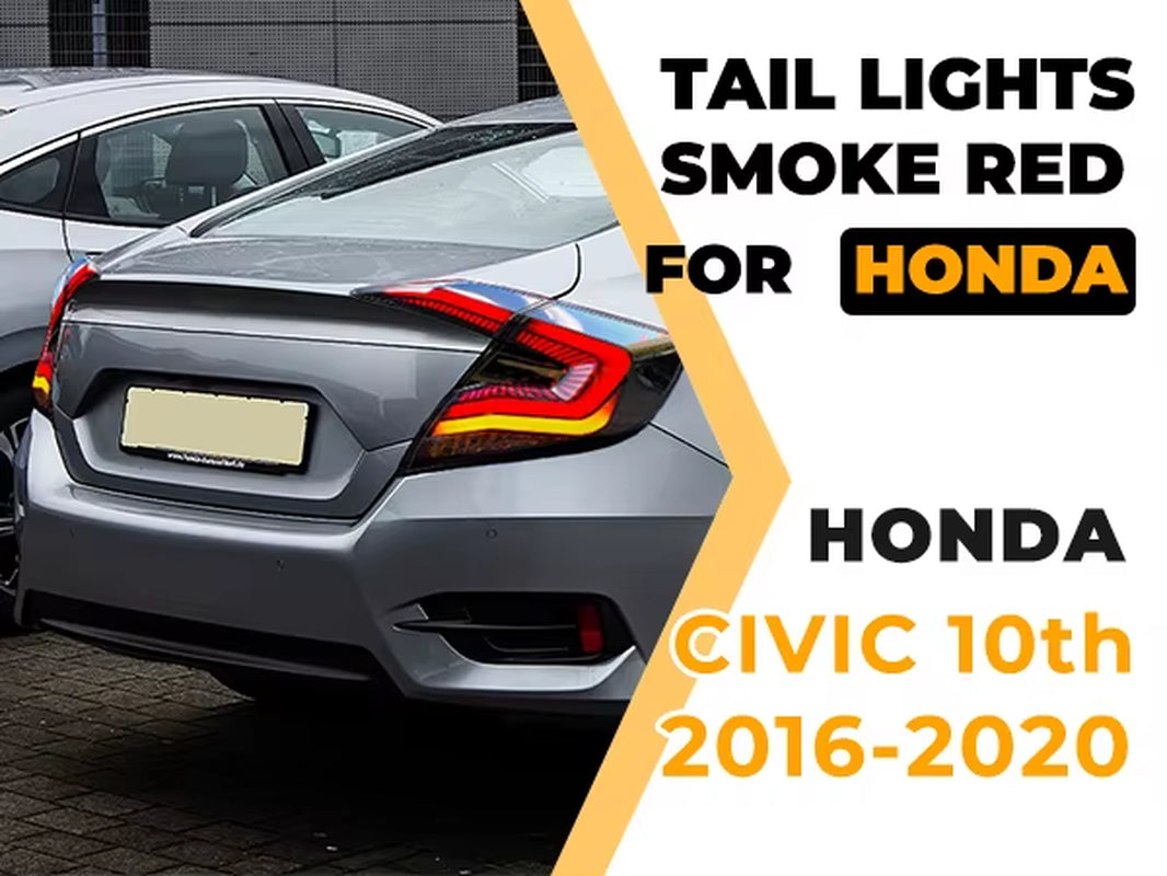 Honda CIVIC 10Th Gen 2016 - 2021Modified Led Tail Lamp Assembly