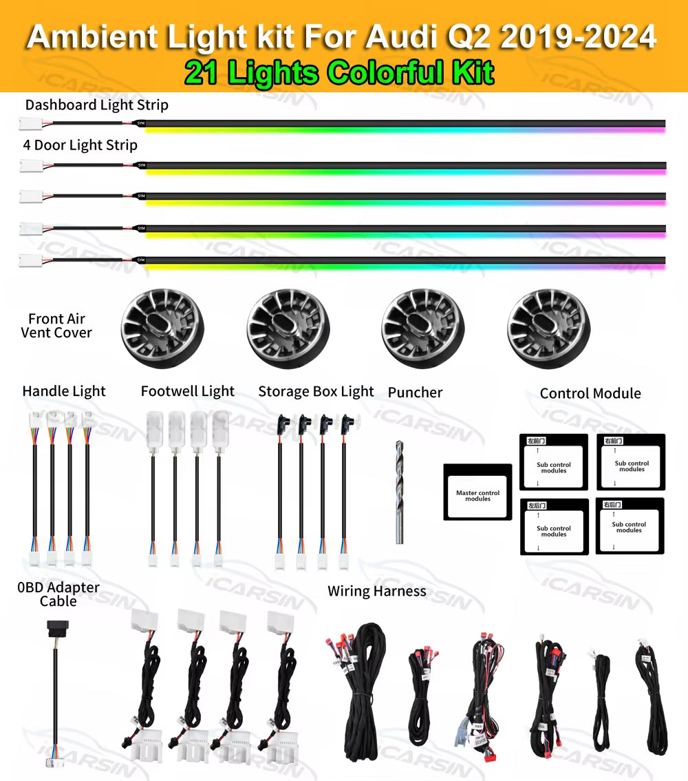 Lighting Upgrade Kit for Audi Q2 2019-2024