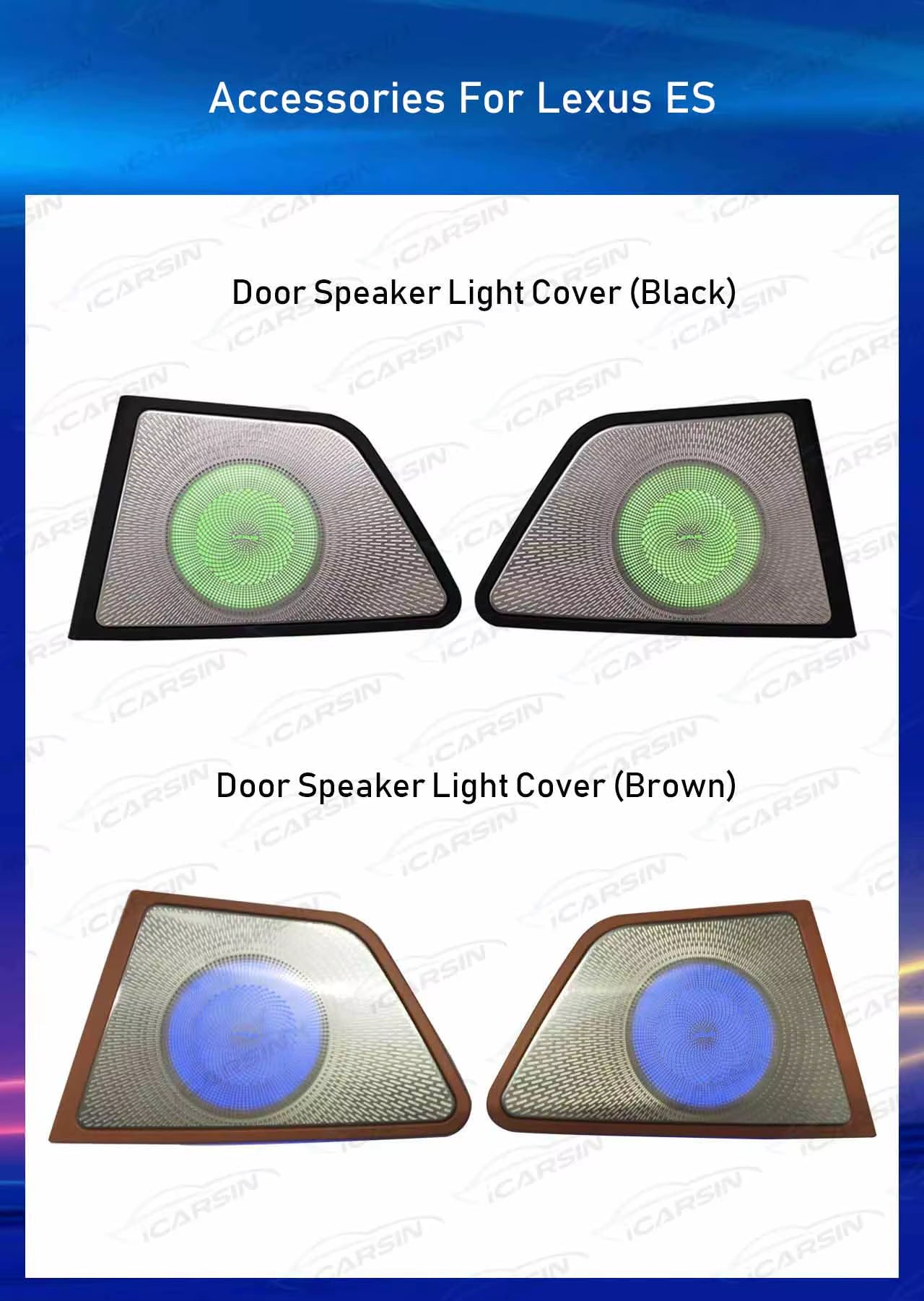 Lighting for Lexus ES 2018-2023 Door Speaker Cover Accessories