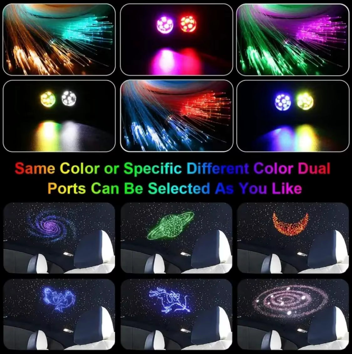 Twinkle Star Ceiling Lights Car Roof Sky Starry Ambient Light