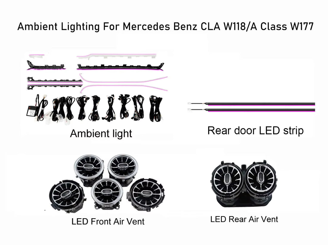 Ambient Light for Mercedes-Benz a Class 2019 -2025