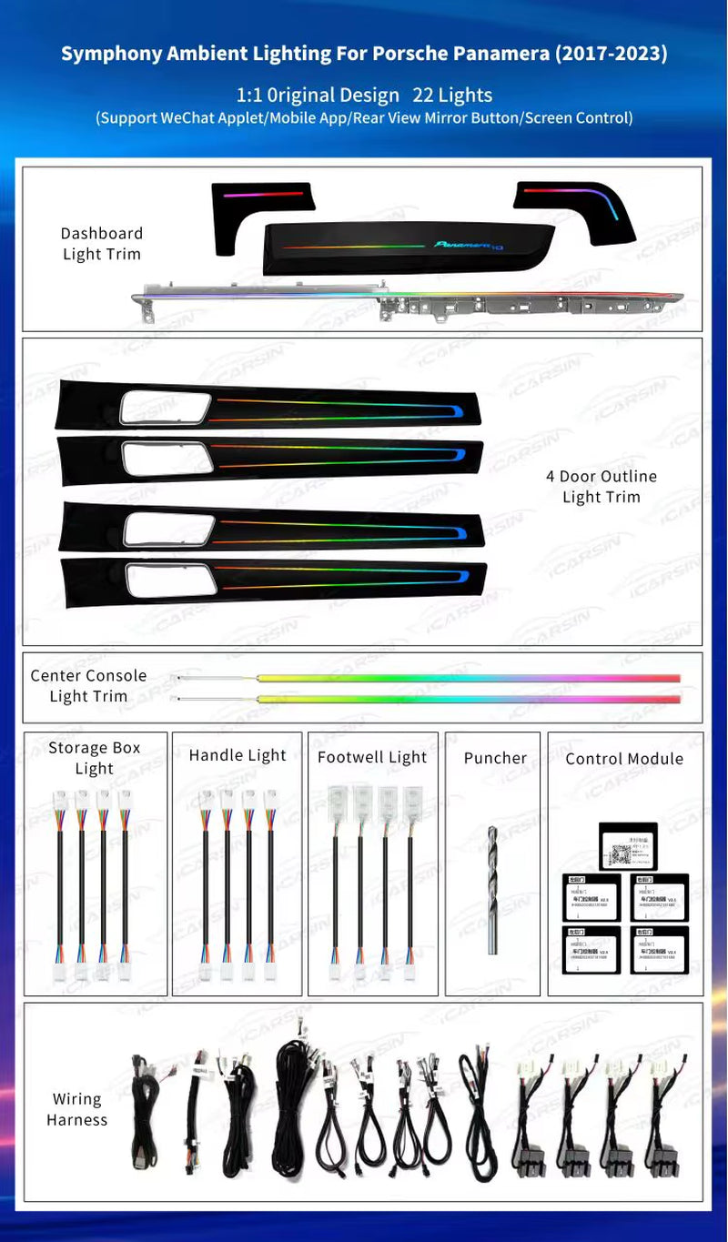 Ambient Light for Porsche Panamera 2023-2017