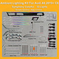 33 Lights for Audi A6 A7 C8 2019+ Dashboard Trim Door LED