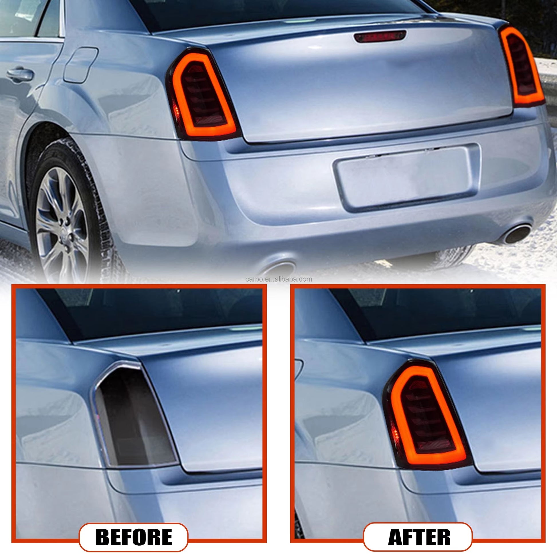 Chrysler 300C Full LED Tail Lights Rear Lamps with Clear Lens 2011 2012 2013 2014