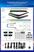 Ambient Lighting Upgrade Kit for Toyota Corolla 2019 - 2023