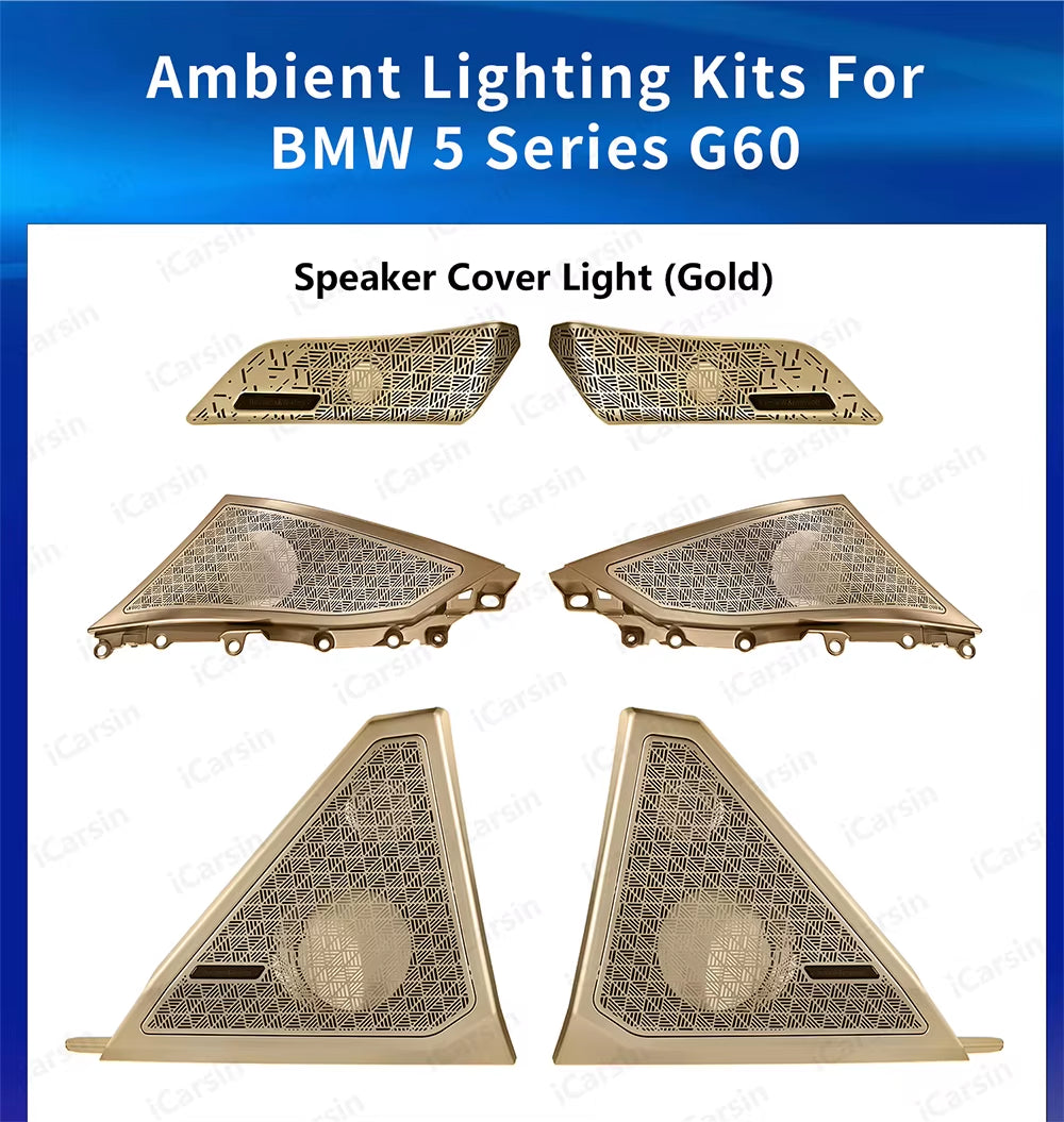 Lighting for BMW 5 Series G60 G68 2024+ Door Speaker Cover Decoration
