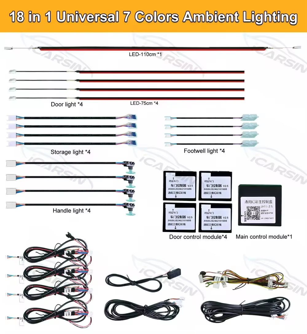 LED Ambient Lighting Universal Accessories RGB