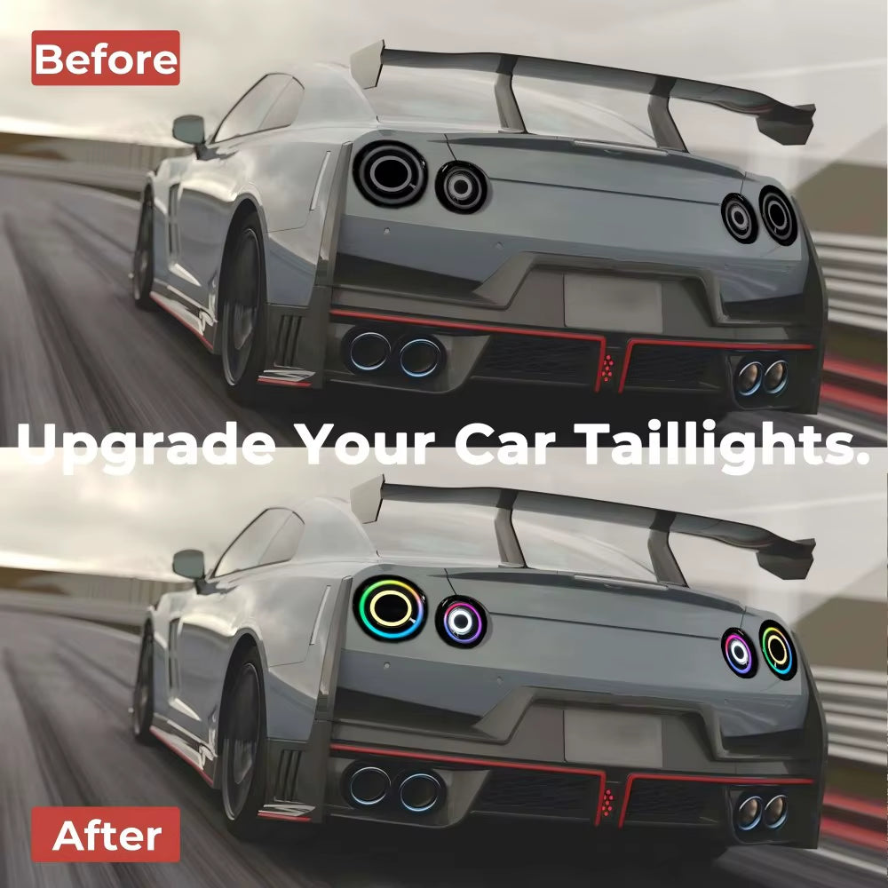 Stop Light Assembly for Nissan R35 GTR GT-R 2007-2019 Modified Rear Bumper Tail Lamps