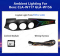 Ambient Lighting for Mercedes Benz CLA W117 GLA W156 X156