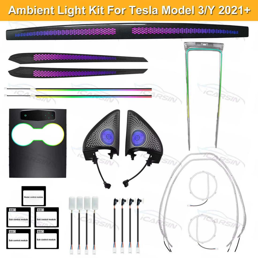 Lighting Upgrade Kit for Tesla Model Y 2021 - 2023