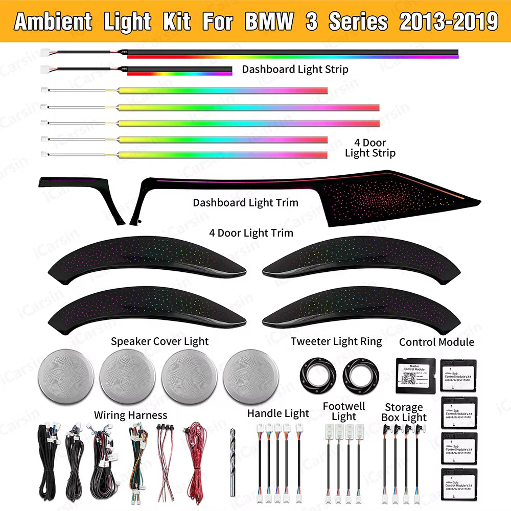 Ambient Light Upgrade Kit for BMW F30 F34 3 Series 2014-2019