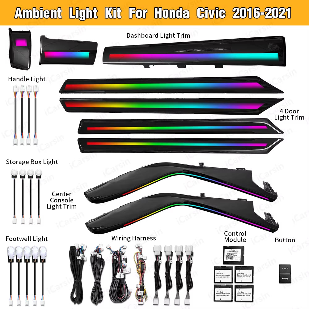 Ambient Light for Honda Civic 10Th Gen 2017 - 2020