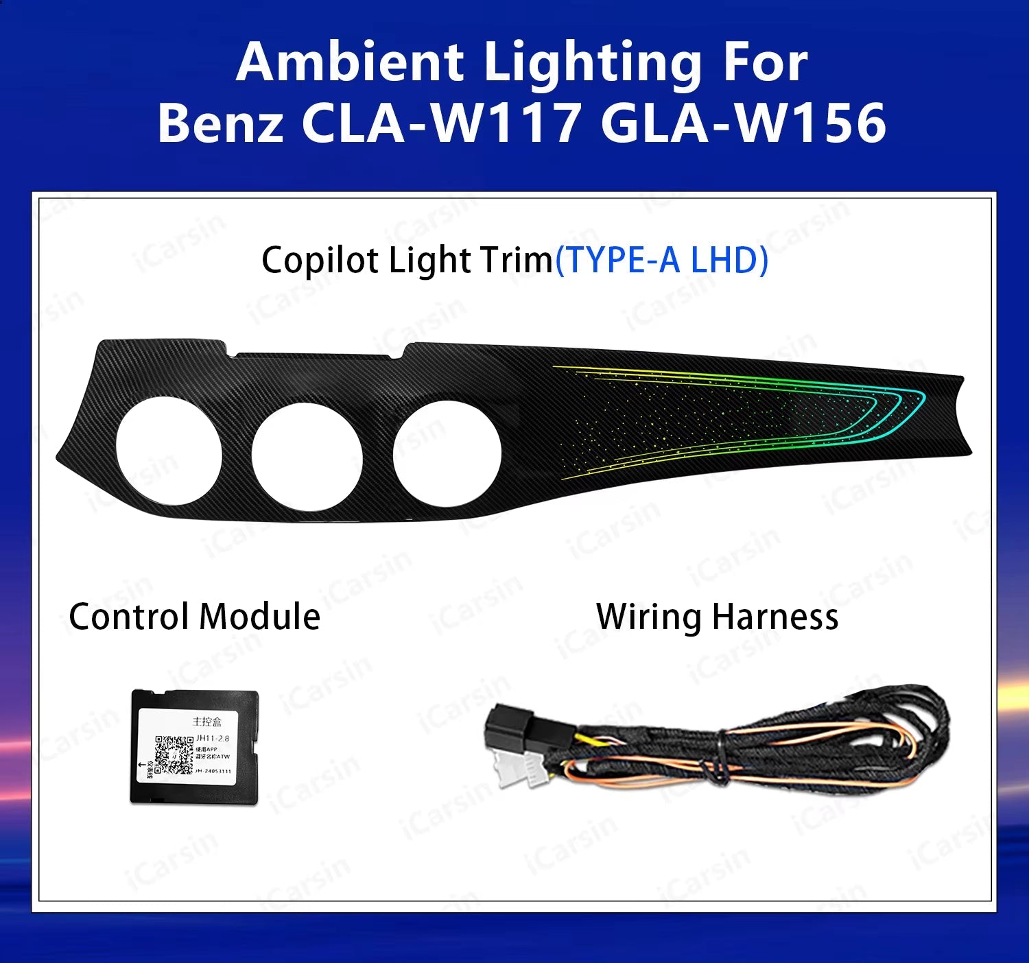 Ambient Lighting for Mercedes Benz CLA W117 GLA W156 X156