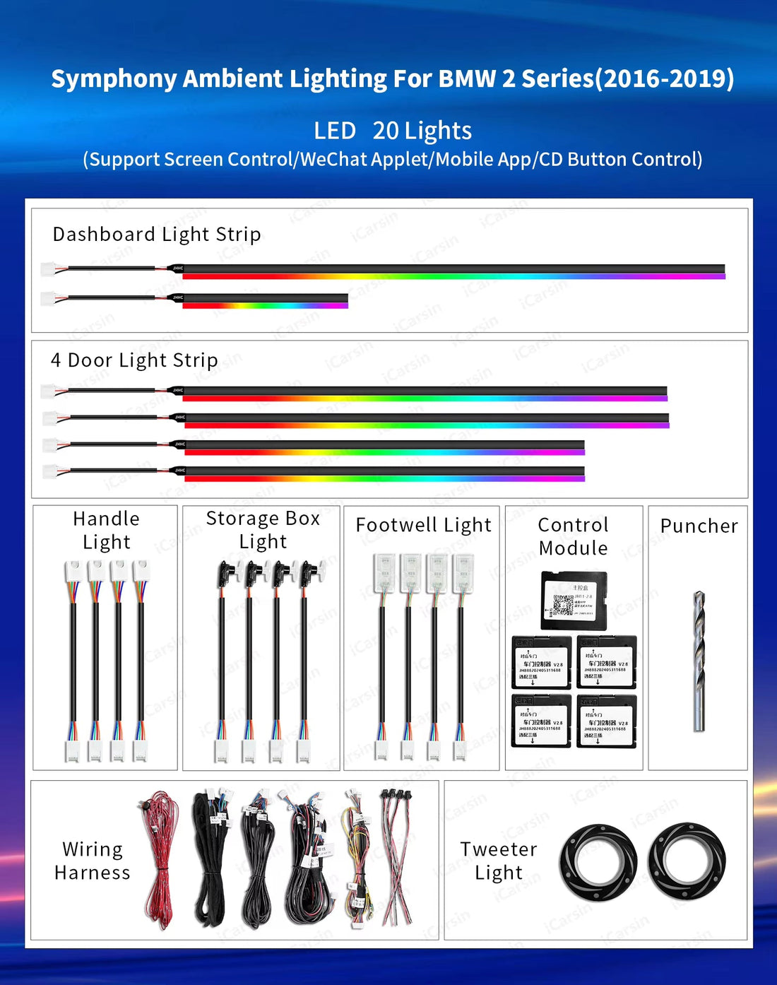 Ambient Light for BMW 2 Series F22 F23 F44 G42