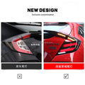 Honda Civic 10Th Gen X Hatchback FC FK 2016-2020 LED Tail Lamp with Sequential Turn Signal New Auto Parts 12V