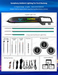 Led Car Interior Ambient Lighting for Ford Mustang 2015-2023