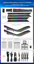 Interior Ambient Light for Honda Civic Tenth-Generation 2016-2021