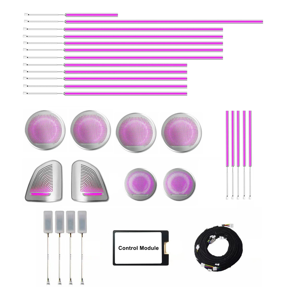 Lighting for BMW X5 X6 Interior LED Door Tweeter Speaker Cover