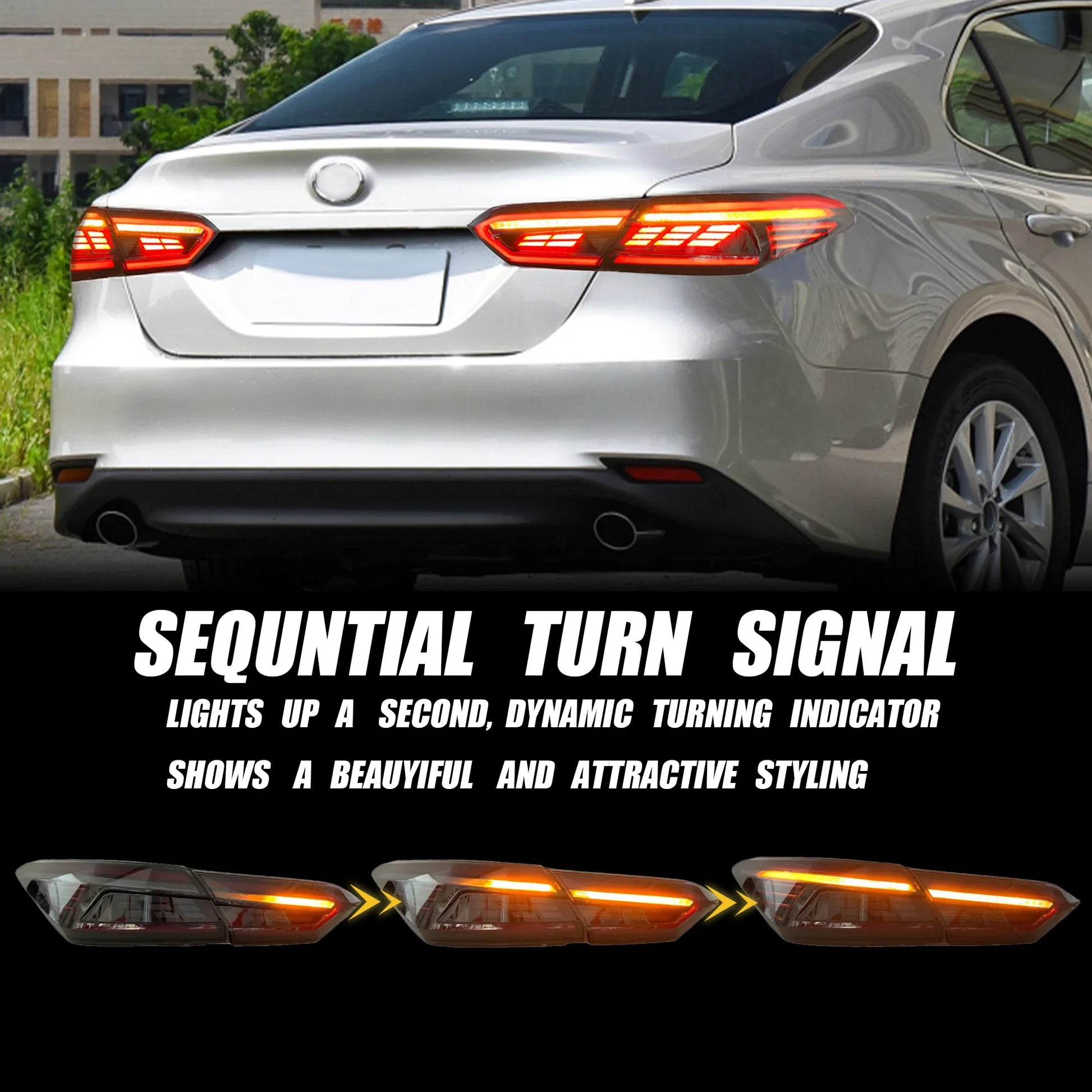 RGB LED Red Tail Lights Lamps