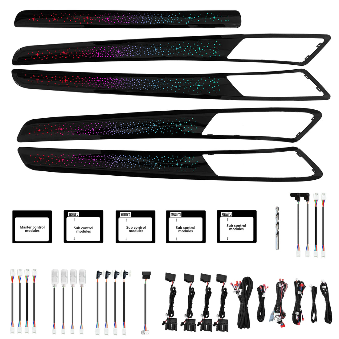 Ambient Lighting Kit for VW Golf 7 Mk7 Interior LED Light Trim Panel Accessories