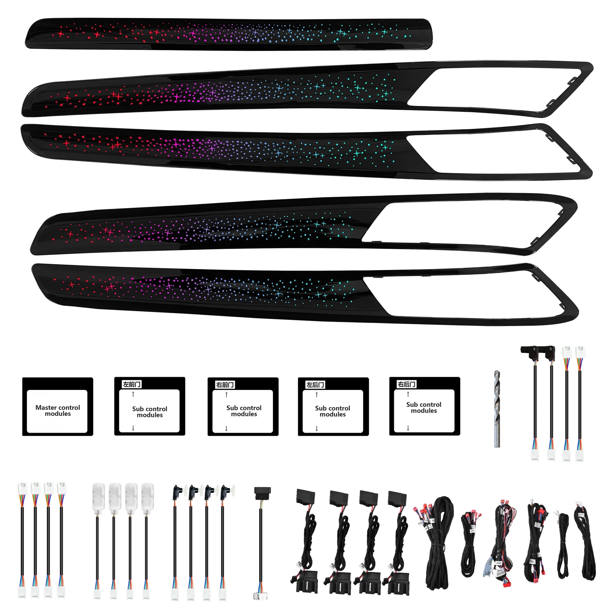 Ambient Lighting Kit for VW Golf 7 Mk7 Interior LED Light Trim Panel Accessories