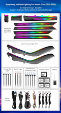 Interior Ambient Light for Honda Civic Tenth-Generation 2016-2021