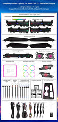 Led Car Interior Ambient Light for Honda Civic 11Th 2022-2023