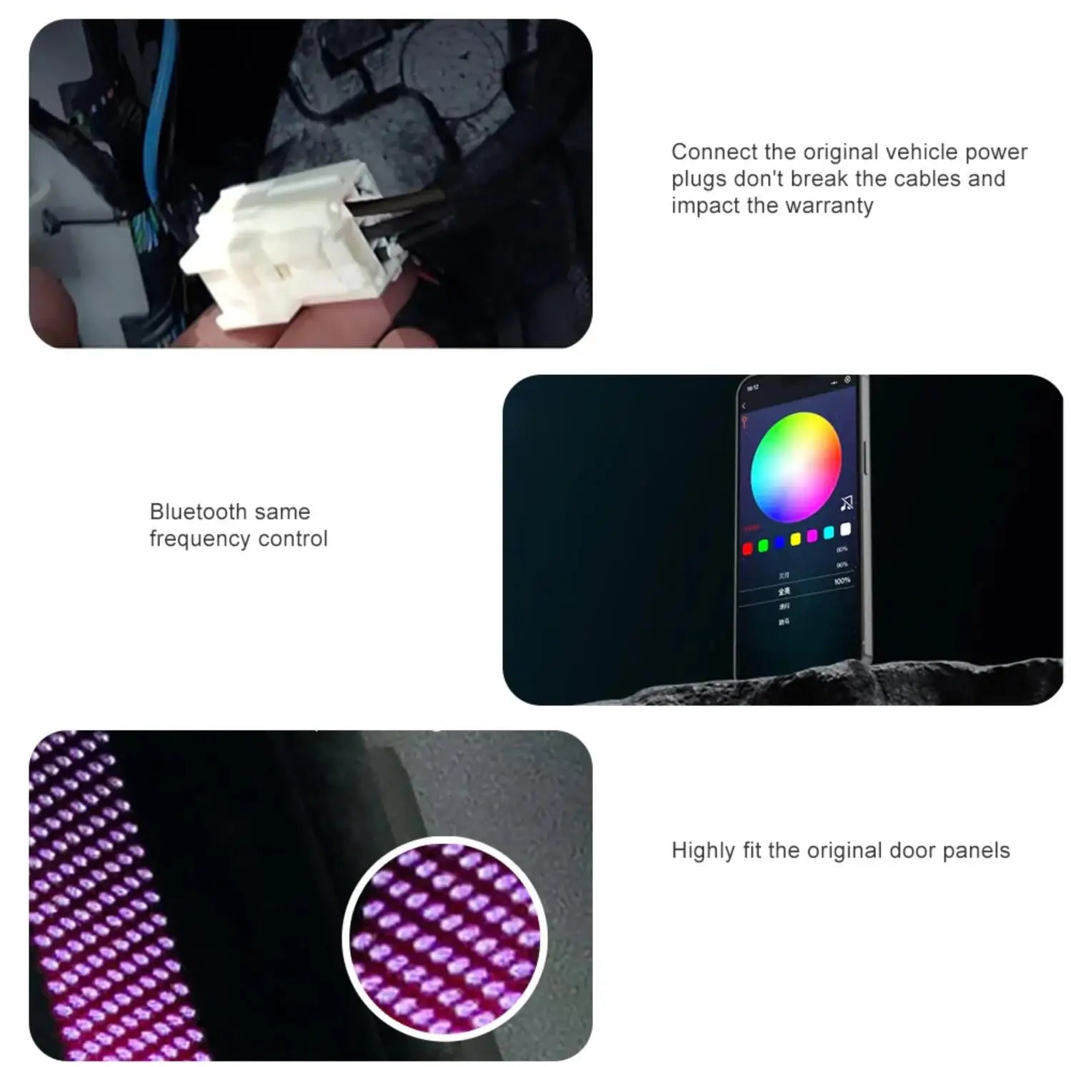 Ambient Light  Laser Carving LED for Tesla Model X 2022