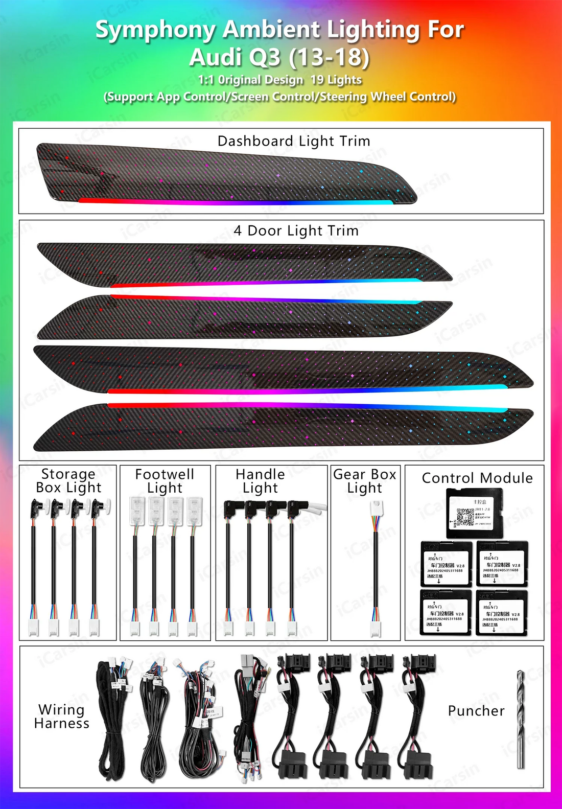 Ambient Light for Audi Q3 8U 2013-2018