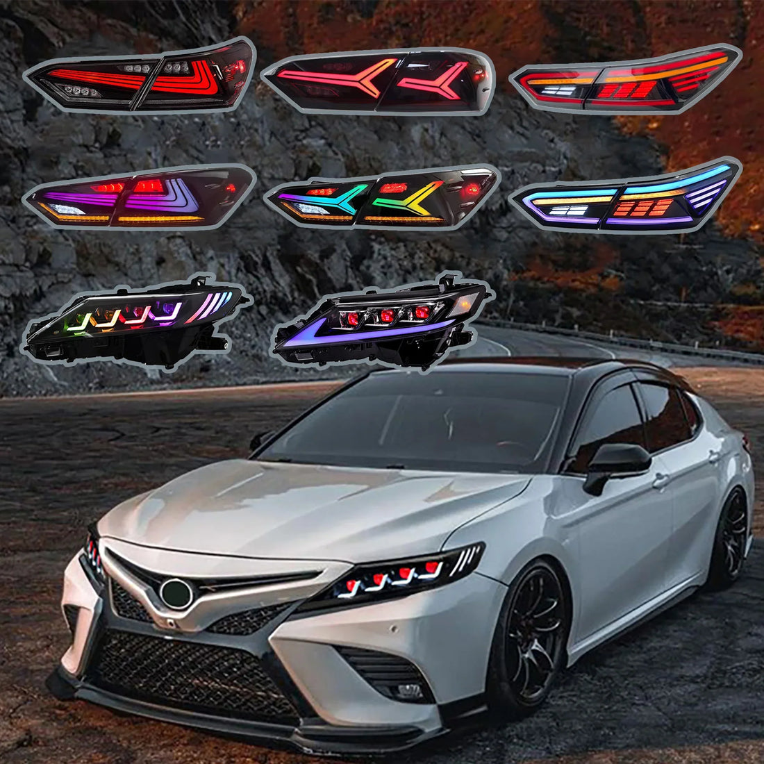 RGB LED Red Tail Lights Lamps