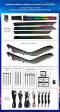 Interior Ambient Light for Honda Civic Tenth-Generation 2016-2021