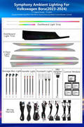 LED Ambient Lighting for Volkswagen VW Bora 2019-2024